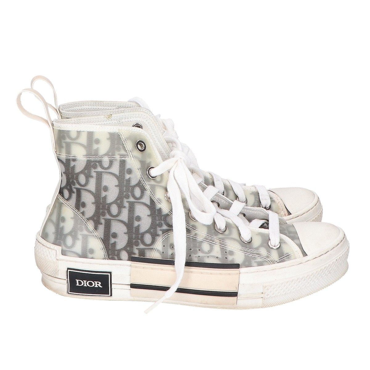 Dior Oblique High Top Sneakers — view 4