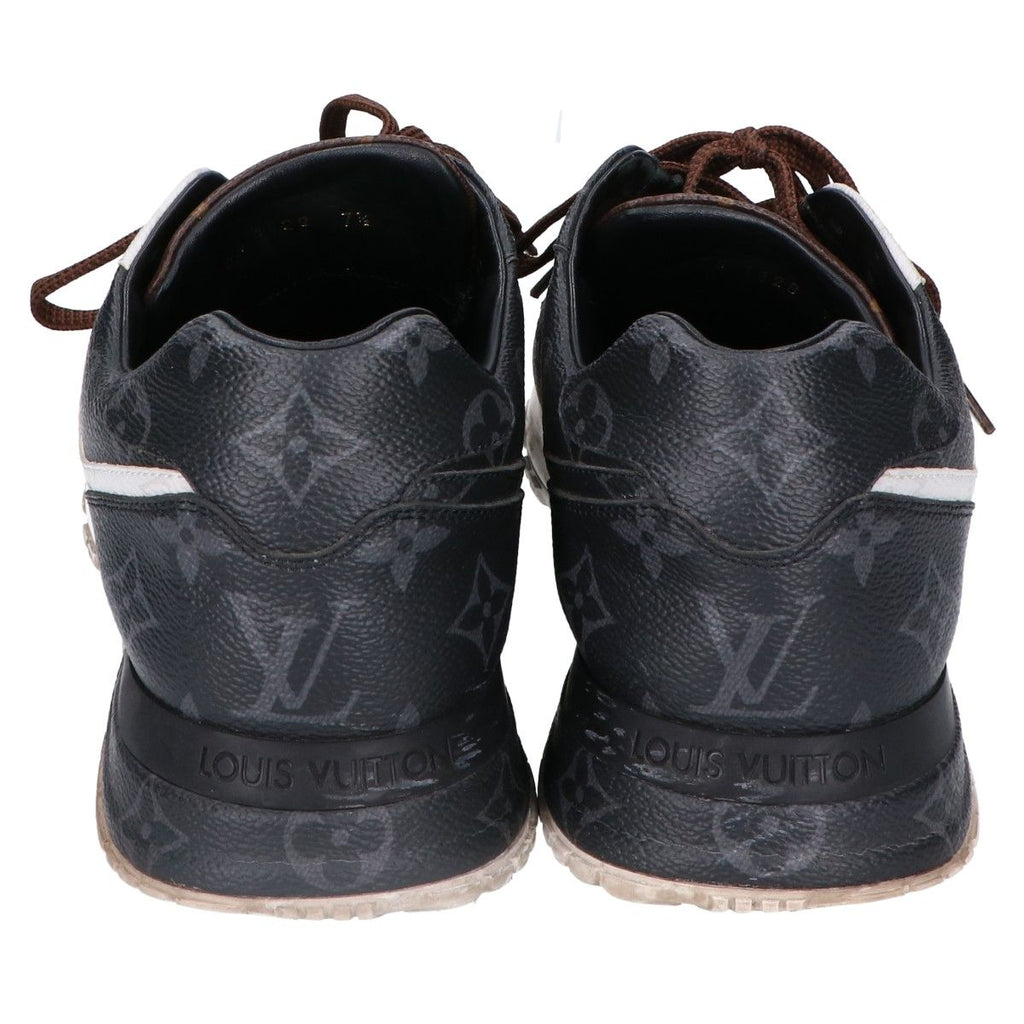 Louis Vuitton Black White Monogram Run Away Sneakers — view 4
