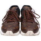 Louis Vuitton Black White Monogram Run Away Sneakers — view 2
