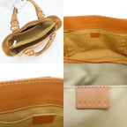 Celine Handbag Boogie Bag Leather Camel Brown Gold Everyday — view 7