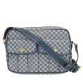 Celine Shoulder Bag Macadam 24 Canvas Leather Navy Crossbody Daily