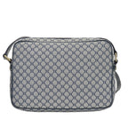 Celine Shoulder Bag Macadam 24 Canvas Leather Navy Crossbody Daily — view 3