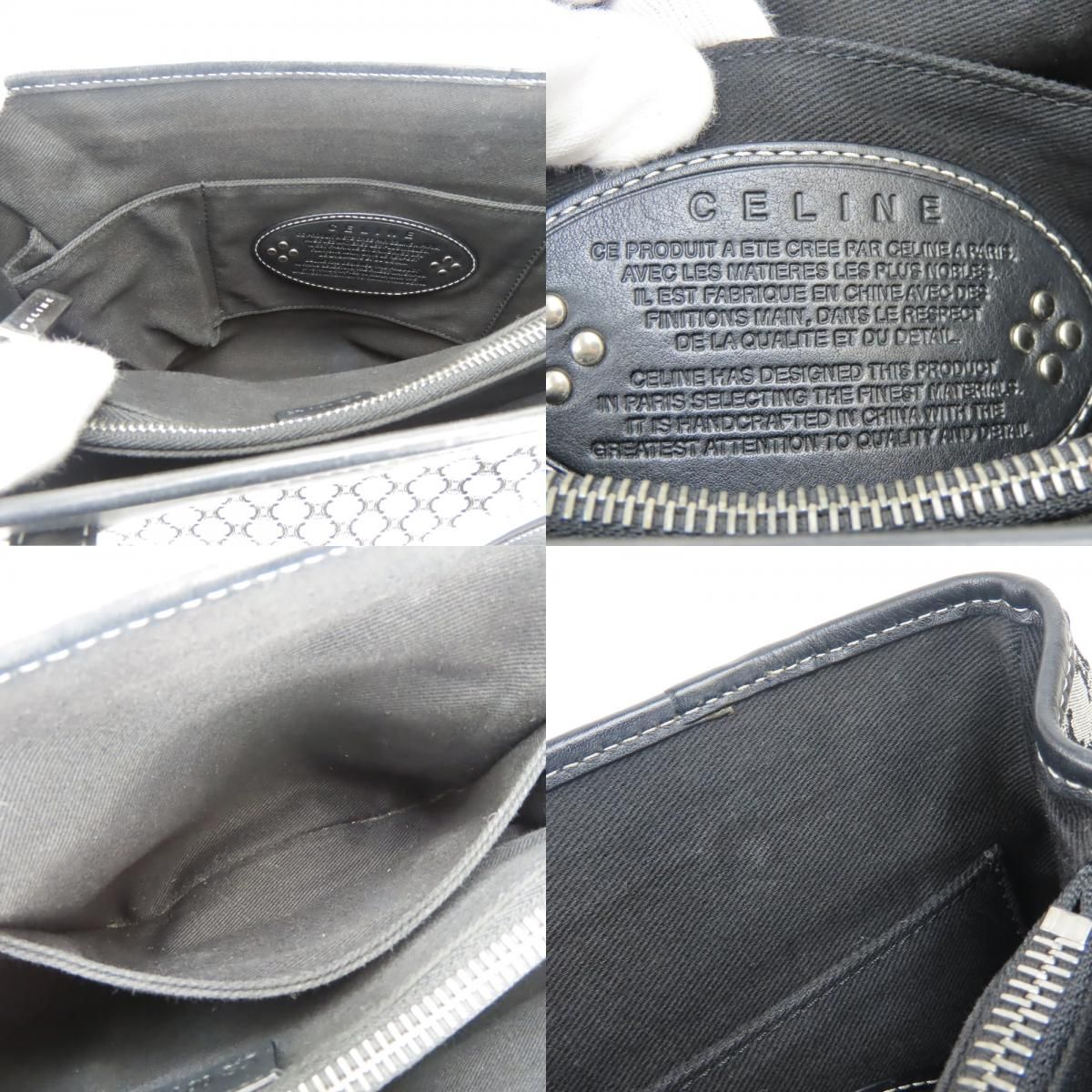 Celine Tote Macadam Gray Black Simple Daily — view 7