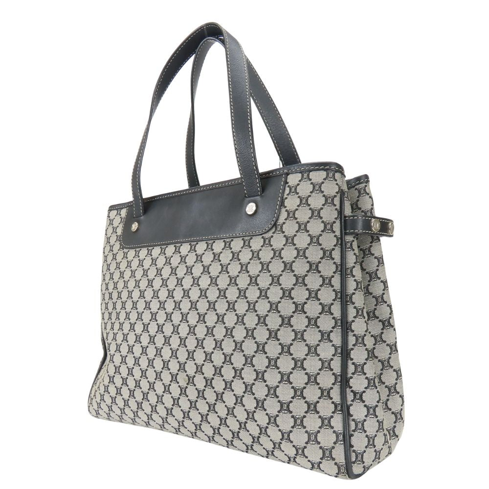 Celine Tote Macadam Gray Black Simple Daily — view 2