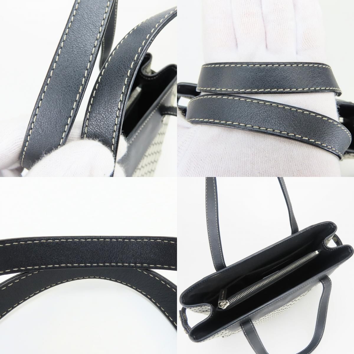 Celine Tote Macadam Gray Black Simple Daily — view 6