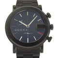 Gucci Chrono Stainless Steel Black Quartz Chronograph Dial Watch