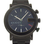 Gucci Chrono Stainless Steel Black Quartz Chronograph Dial Watch