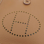 Hermes Evelyne TPM Gold Taurillon Clemence Shoulder Bag Brown Leather — view 8