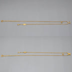 Louis Vuitton Necklace LV Iconic 39 44 cm Gold Colored Metal Strass LV Initial — view 3