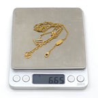 Louis Vuitton Necklace LV Iconic 39 44 cm Gold Colored Metal Strass LV Initial — view 9