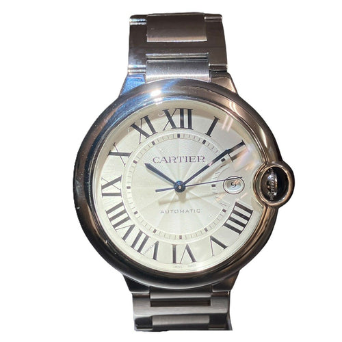 Cartier Ballon Blue de Watch SS Automatic Silver Dial