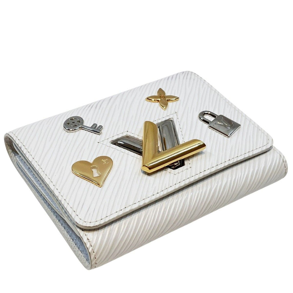 Louis Vuitton Portefeuille Twist Compact Epi Love Lock Trifold Wallet Leather — view 8