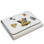 Louis Vuitton Portefeuille Twist Compact Epi Love Lock Trifold Wallet Leather — view 8