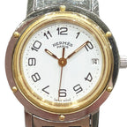 Hermes Clipper Watch SS Quartz White Dial — view 4