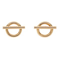 Hermes Earrings Echappee Pink Gold