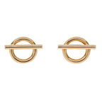 Hermes Earrings Echappee Pink Gold