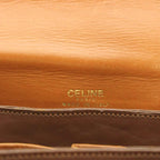 Celine Shoulder Bag Leather Flap Brown — view 6