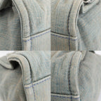 Chanel Ten Deauville Shopping Tote 2-Way Denim Light Blue Silver — view 4