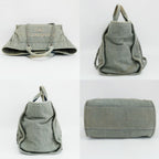 Chanel Ten Deauville Shopping Tote 2-Way Denim Light Blue Silver — view 3