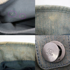 Chanel Ten Deauville Shopping Tote 2-Way Denim Light Blue Silver — view 7