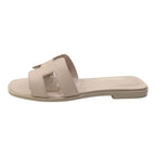 Hermes Sandals Oran Leather Rose Cancan Pink — view 5