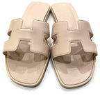 Hermes Sandals Oran Leather Rose Cancan Pink — view 2