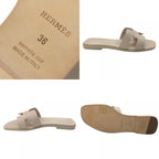 Hermes Sandals Oran Leather Rose Cancan Pink — view 8