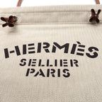 Hermes Aline Brushing Kit Bag Toile Chevron Veau Bag — view 3