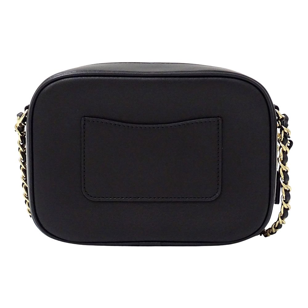 Chanel Shoulder Bag Leather Black Gold Chain Small — view 2
