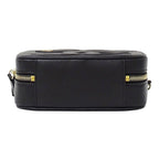 Chanel Shoulder Bag Leather Black Gold Chain Small — view 3