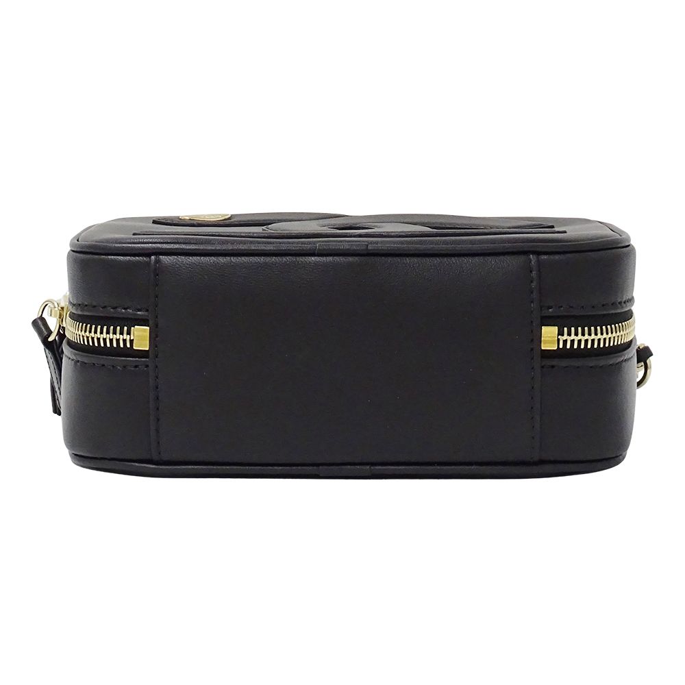 Chanel Shoulder Bag Leather Black Gold Chain Small — view 3