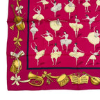 Hermes Carre 90 Scarf Silk la Dance Ballet Dancer Ballerina Pink — view 5
