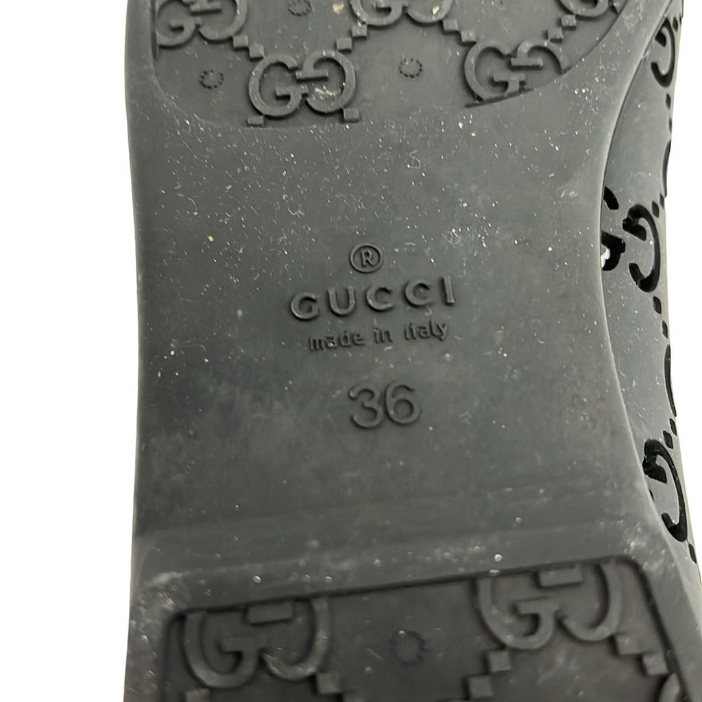 Gucci Flat Shoes Black GG Pattern — view 5