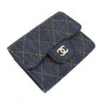Chanel Small Classic Wallet Pre Collection Denim — view 3