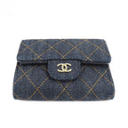 Chanel Small Classic Wallet Pre Collection Denim — view 5