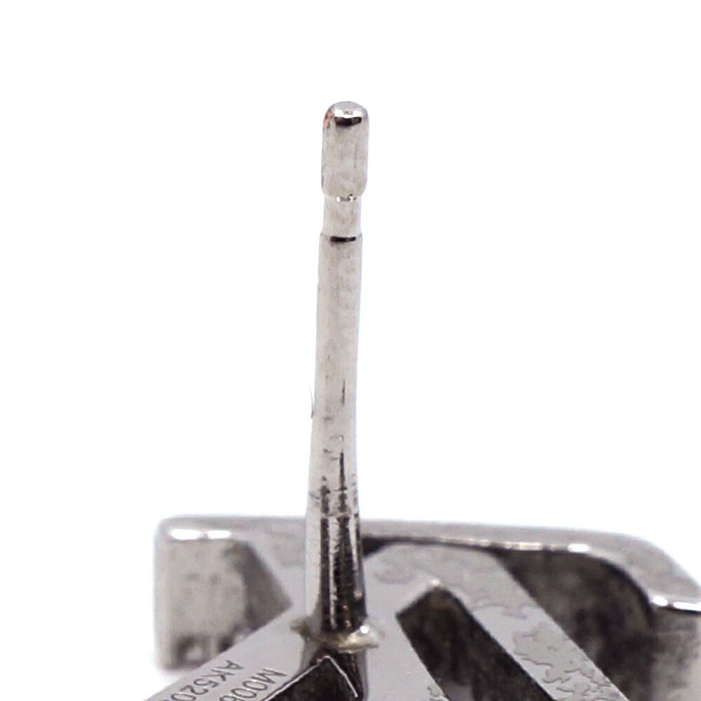 Louis Vuitton Iconic Strass LV Earrings One Side Silver — view 4