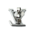 Louis Vuitton Iconic Strass LV Earrings One Side Silver — view 7