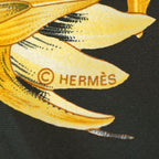 Hermes Carre 90 Scarf Passiflores Passion Flower Black Multicolor Silk 100% — view 9