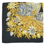 Hermes Carre 90 Scarf Passiflores Passion Flower Black Multicolor Silk 100% — view 5