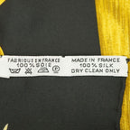 Hermes Carre 90 Scarf Passiflores Passion Flower Black Multicolor Silk 100% — view 8