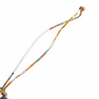 Hermes Petit Ash Peacock Fishbone Charm Leather Green Blue Keychain — view 8