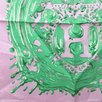 Hermes Carre 45 Gavroche Freshly Painted Peinture Fraiche Scarf Shawl All Over — view 4