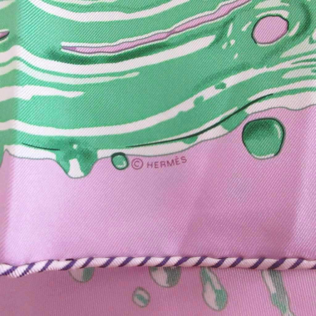 Hermes Carre 45 Gavroche Freshly Painted Peinture Fraiche Scarf Shawl All Over — view 6