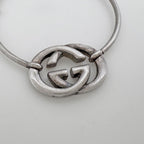 Gucci GG Logo Earrings Hoop 925 Sterling Silver — view 4