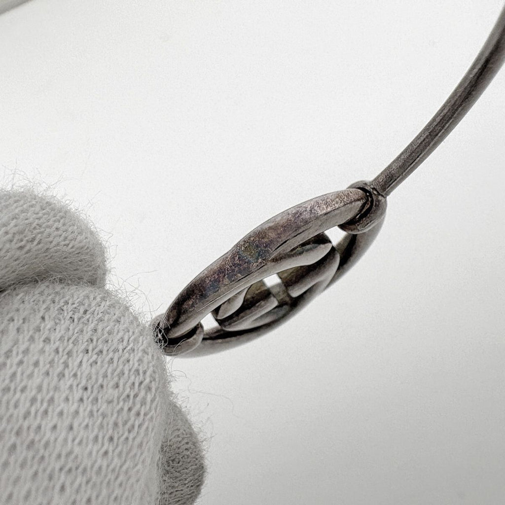 Gucci GG Logo Earrings Hoop 925 Sterling Silver — view 5