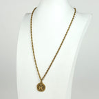 Chanel Logo Chain Necklace Centaur Gold Plated — view 6