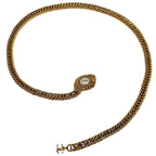 Chanel CC Logo Chain Belt Diamond Faux Pearl Gold