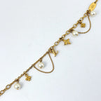 Louis Vuitton Blue Pearl Bracelet Metal Gold — view 2