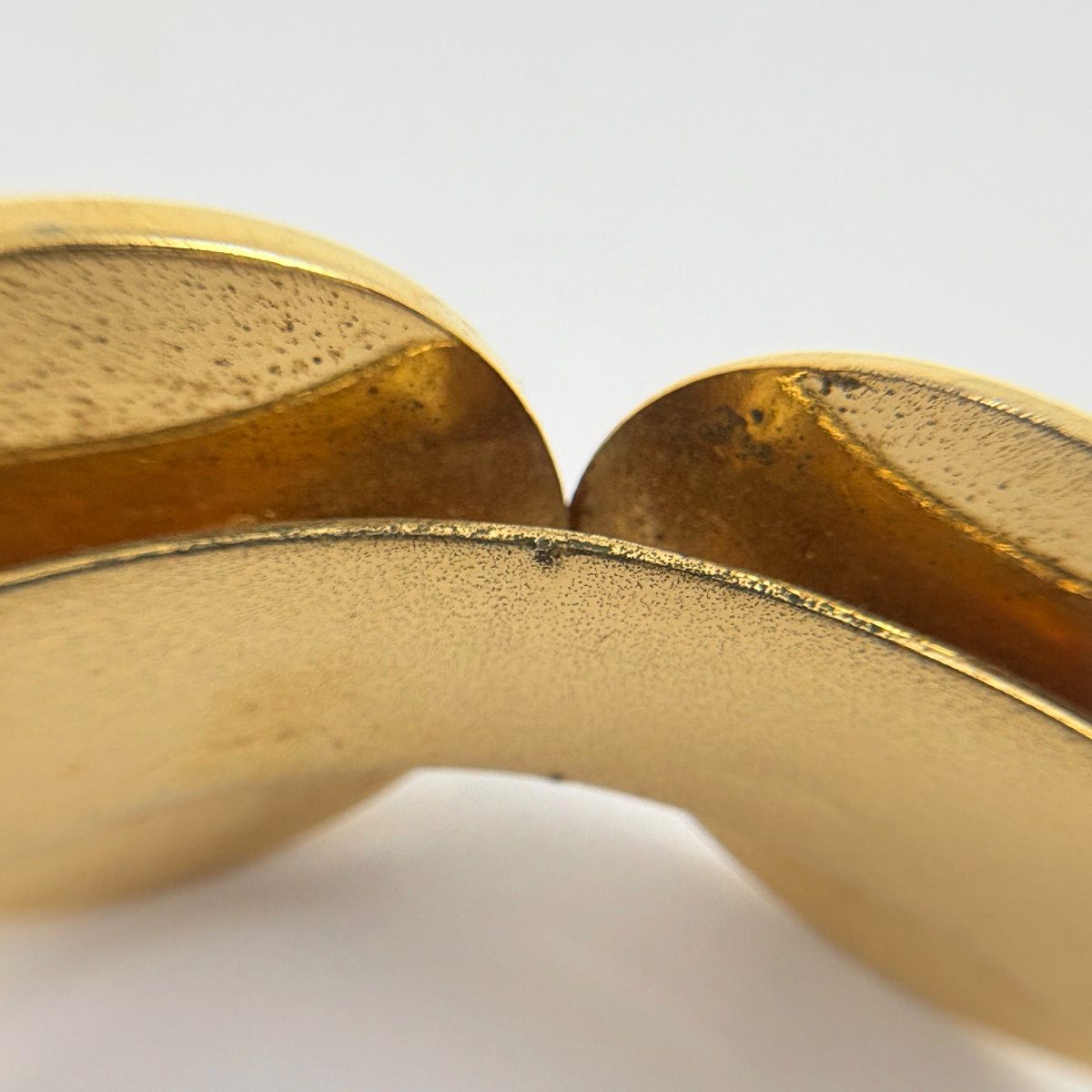 Chanel CC Logo Bangle Gold Plated Bracelet — view 5