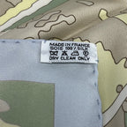 Hermes Scarf Carre 90 Beige Green Multi les Dix Cavaliers — view 3